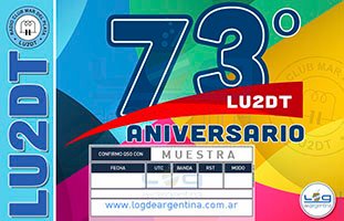 (LU2DT) 73° Aniversario Radio Club Mar del Plata