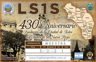 (LU1SF) 430º Aniversario Ciudad de La Rioja