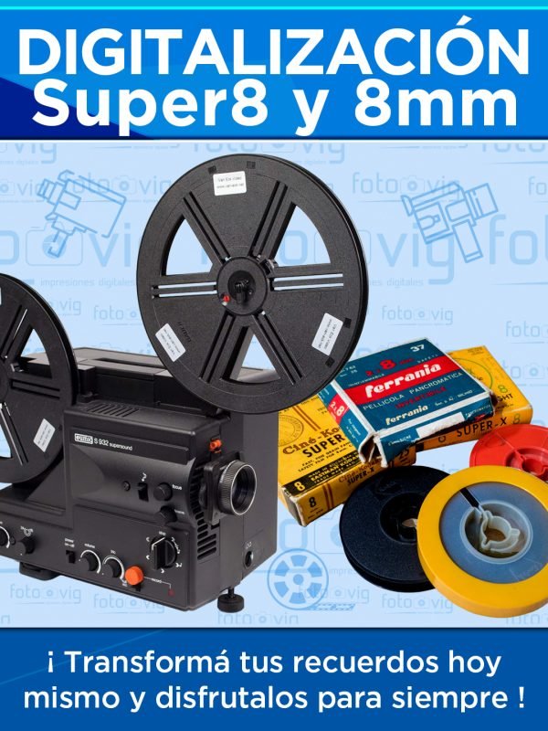 Digitalización de rollos Super 8 y 8mm (Foto Vig)