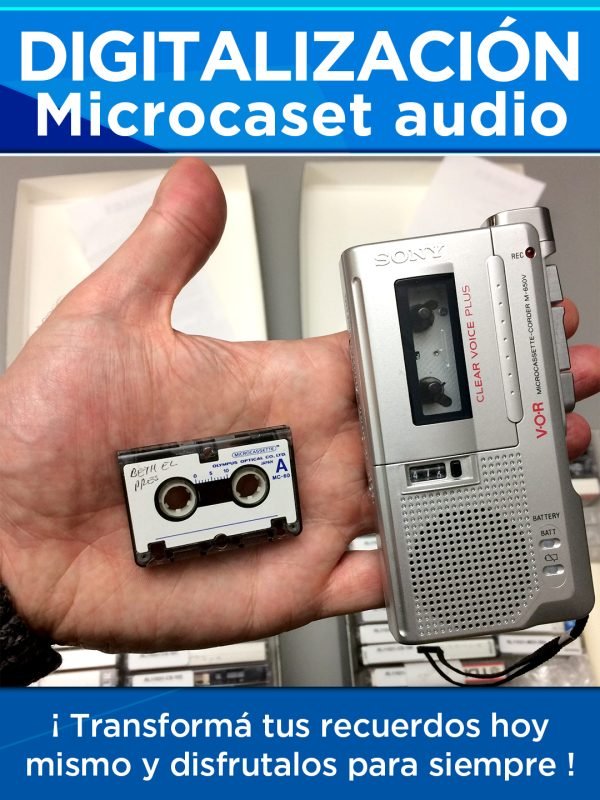Digitalización micro caset de audio (Foto Vig)